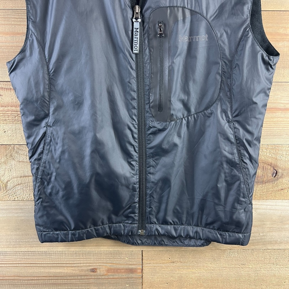 Marmot Mens Vest Full Zip Softshell Lightweight Versatile Outdoors Black Small - Picture 3 of 7